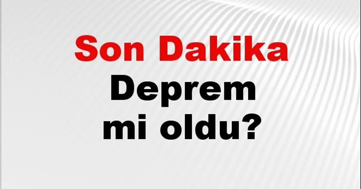 Son dakika deprem mi oldu? Az önce deprem nerede oldu? İstanbul, Ankara, İzmir ve il il AFAD son depremler 07 Kasım 2025